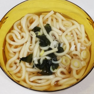 簡単！手間なし！レンジでかけうどん